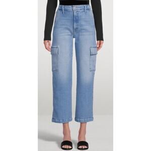 MOTHER The Rambler Cargo Straight-Leg Jeans Bad Romance Sz 34